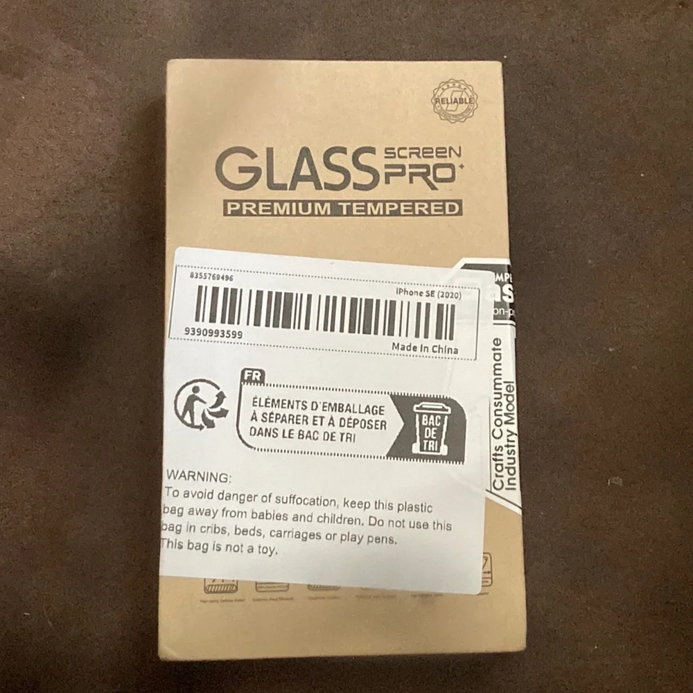 5-Pack of Premium Tempered Glass Screen Protectors for iPhone SE 2020/2022 - NEW